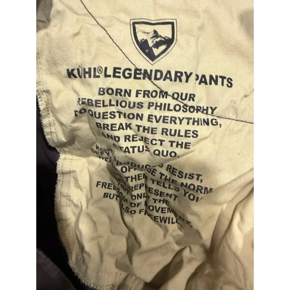 Kuhl Free Kanvas Jeans Men's Size 36x30 Brown Gorpcore Hiking Outdoors